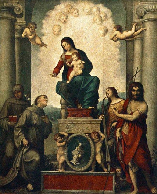 Madonna with St Francis, Antonio Cavallucci